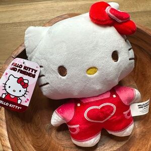 2/$18 💥🆕 Hello Kitty w/Bow Valentines 8" Plush Toy By Sanrio | 4763
